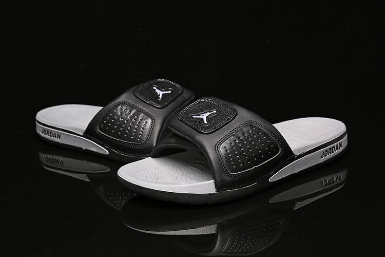 Air Jordan Hydro III Retro Black White Sandal - Click Image to Close